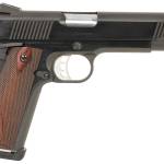 Tyler Gun Works TGWGVBL45 Custom 1911 Government Full Size Frame 45 ACP 7+1 5" Stainless Match Grade Barrel, Blued Serrated Steel Slide & Steel Frame w/Beavertail, Walnut Grip
