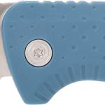 S.O.G SOG13110343 Adventure LB 3.50" Folding Drop Point Plain Satin 5Cr13MoV SS Blade, Nordic Blue Textured GRN Handle