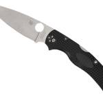Spyderco C244PBK Native Chief Lightweight 4.02" Folding Plain Stonewashed CTS BD1N SS Blade/Black Textured FRN Handle Includes Pocket Clip