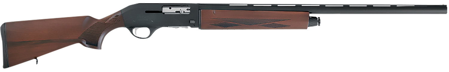 Escort HEAS122805W2 WS  Full Size 12 Gauge Semi-Auto 3" 4+1 28" Black Chrome Vent Rib Barrel, Black Anodized Grooved Aluminum Receiver, Adjustable Turkish Walnut Stock