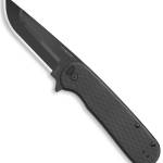 Outdoor Edge VX330A Razor VX3 EDC 3" Folding Drop Point Plain Black 420J2 SS Blade, Green G10 Handle