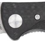 CobraTec Knives CTBRN Baron  EDC 3.25" Folding Drop Point Plain Satin 154CM SS Blade, 4.25" Carbon Fiber/Pakkawood Handle