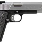 Iver Johnson Arms EAGLEXL45TT Eagle Deluxe 45 ACP 8+1 6" Steel Barrel, Hard Chrome Serrated Steel Slide, Matte Black Steel Frame w/Beavertail, Black/Gray G10 Grip