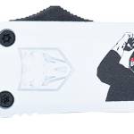 CobraTec Knives MTRP24FTTNS FS-3 Trump 2024 OTF Tanto Plain D2 Steel Blade White Trump Fight 2024 Aluminum Cerakoted Handle