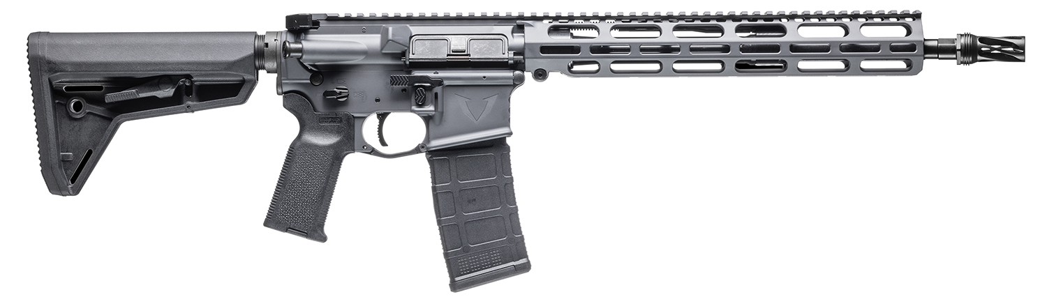 Vktr Industries V31100916622 VK-1PW  5.56 13.70" Sniper Gray Cerakote Low Profile M-LOK Handguard Magpul SL Black Magpul K2 Grip