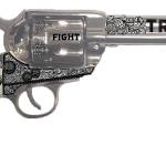 Traditions SAT73132FT 1873  45 Long Colt 6rd 5.50" Nickel White PVC Grip