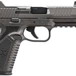 FN 66-101950 510 Tactical 10mm 10+1 4.71" Black Steel Threaded Barrel, Gray PVD Optic Cut/Serrated Stainless Steel Slide & Polymer Frame w/Picatinny Rail, Interchangeable Backstrap Grip