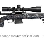 Horizon Firearms RF018S221814T17 Vandal Dark 2 22 Creedmoor 18" Black Fluted Threaded Barrel, Picatinny Rail Receiver, Arca Rail Forend, Textured Iota Carbon Fiber Stock