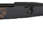 Fierce Firearms TWROG300WIN22BT Twisted Rogue Mini 300 Win Armour Lube Black Steel Threaded Barrel, Drilled & Tapped Steel Receiver, LR Negative Comb Trophy Camo Carbon Fiber Stock