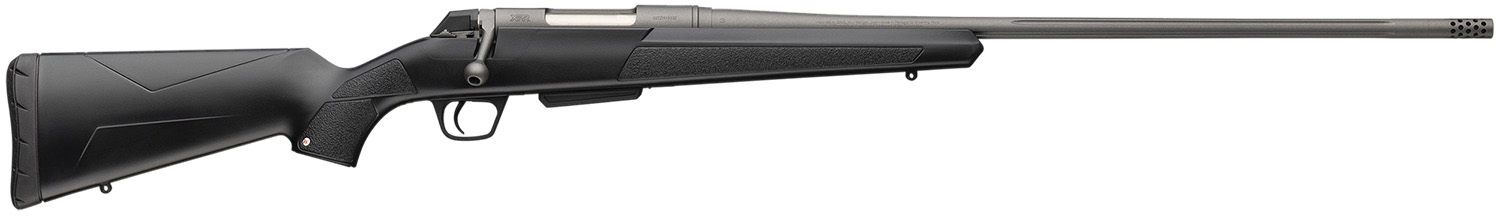 Winchester Repeating Arms 535801212 XPR Extreme 243 Win Tungsten Cerakote Fluted Threaded Barrel & Drilled & Tapped Steel Receiver, Fixed Black Synthetic Stock