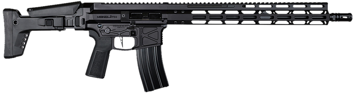 Global Ordnance LLC 197892003223 Monolithic  5.56 NATO 16" Barrel, M-LOK Handguard, Modular Black Stock, Black Polymer Grip