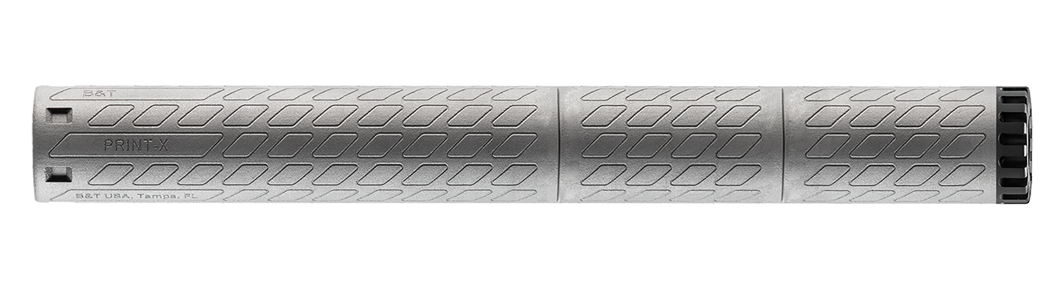 B&T Firearms SD-MP5SD-RBS-M Print-X MP5  9mm Luger 1.50" Gray Anodized Titanium