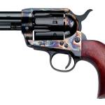 Pietta SA733024ML 1873 9mm Luger 6 Shot 3.50" Blued Steel Barrel, Blued Cylinder, Color Case Hardened Steel Frame, Walnut Grip