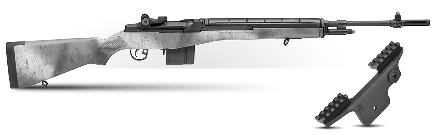 Springfield Armory  M1A Standard Issue Gear Up Pkg 308 Win/7.62x51mm 10+1 22" Black Carbon Steel Barrel, Black Parkerized Stainless Steel Receiver, Fixed Synthetic Stock