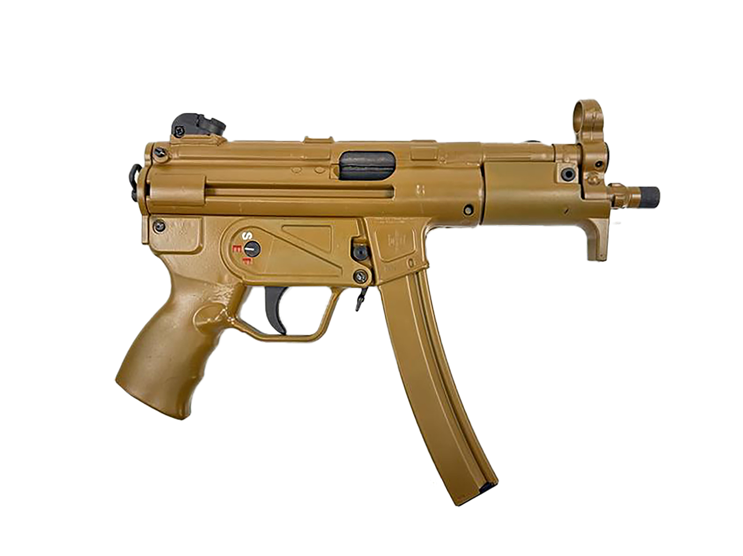 MAC 12750009 5K  9mm Luger 30+1 5.80" Black Phosphate Steel Threaded Barrel, RAL 8000 Optics Ready Receiver/Frame, Ambidextrous