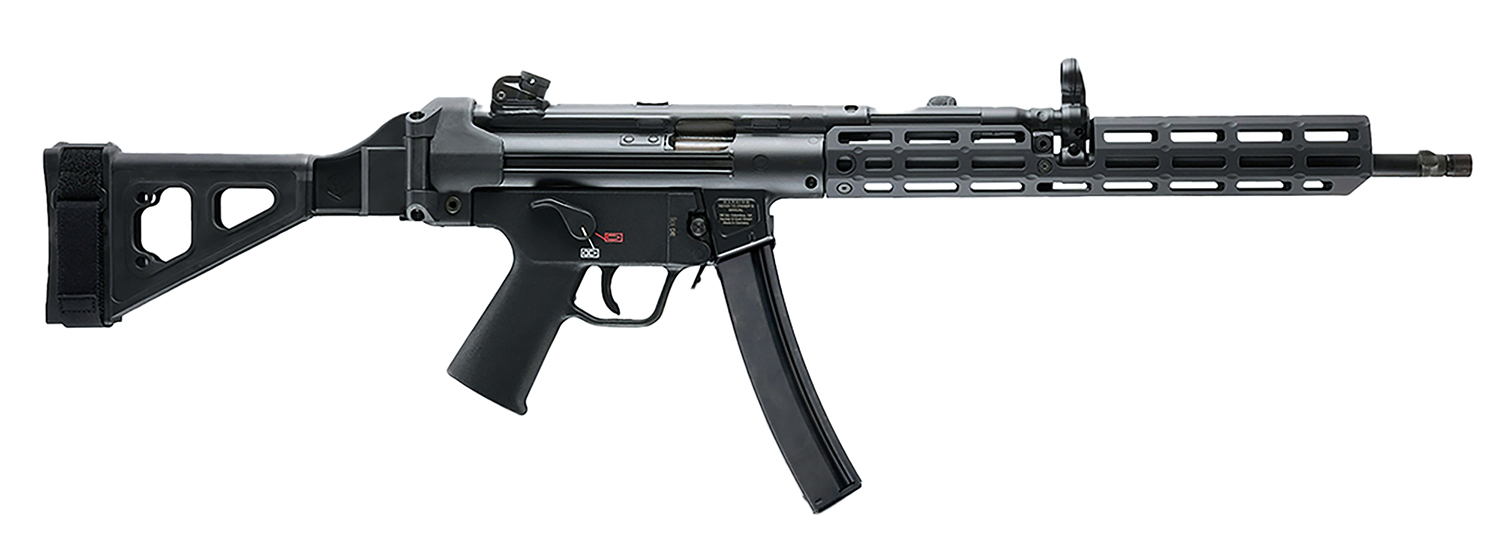 HK 81001191 SP5L  9mm Luger 10+1 16.50" Overall Black M-LOK Handguard, Aluminum Receiver, SB Tactical Brace & Polymer Grip