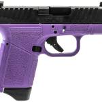 Gforce Arms GF932512PUB Rapture Sub-Compact Frame 9mm Luger 12+1 3.25" Black Steel Barrel, Black Optic Cut/Serrated Steel Slide, Purple Cerakote Polymer Frame