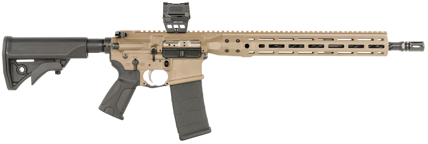LWRC ICDIR5CK16MLXSBT-KIT Individual Carbine DI Kit 5.56 NATO 16.10" Threaded Barrel, M-LOK Handguard, Black LWRC Compact  Stock, Black Magpul+ Grip