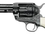 Pietta GW45RR434NMUI Great Western II Red River 45 Colt (Long Colt) 4.75" Ultra Ivory Engraved Grip