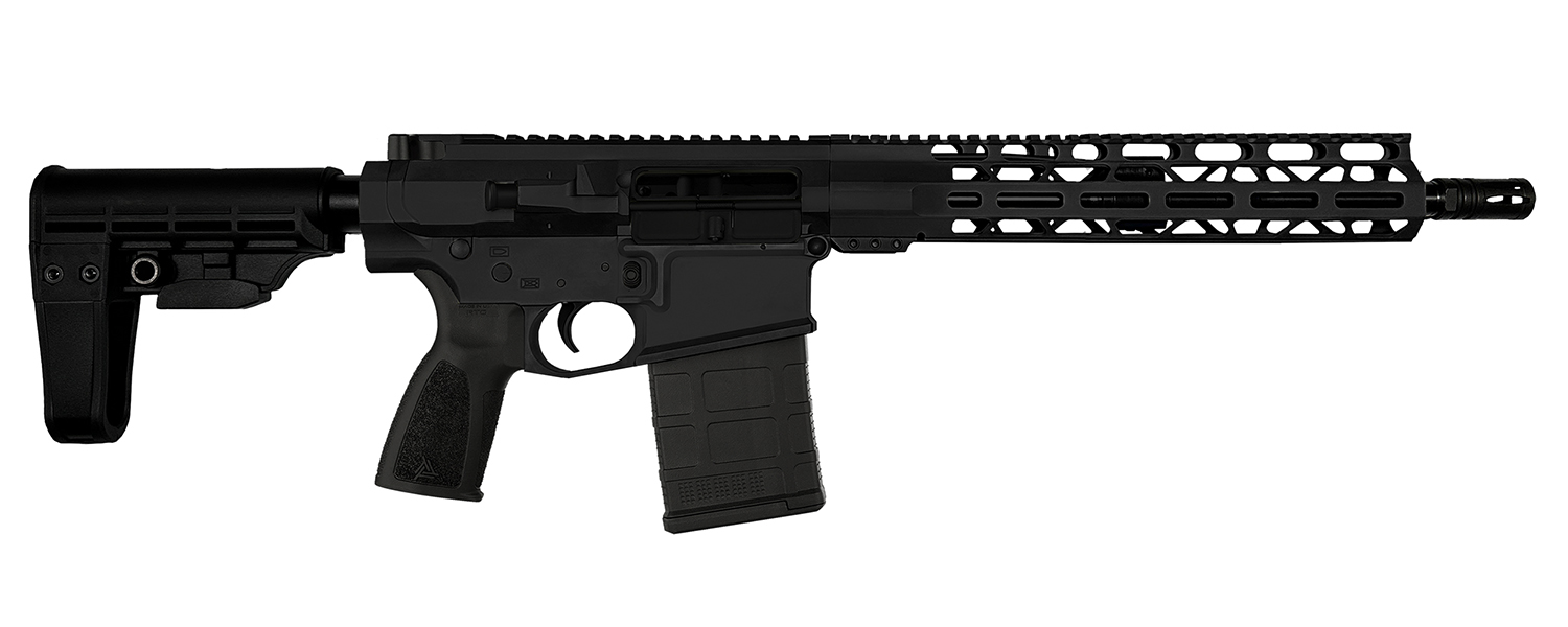 Live Free Armory LFBR82101 Battle Pistol  7.62x51mm 20+1 12.50" Black Parkerized Barrel, Black Cerakote Aluminum Receiver w/Picatinny Rail, M-LOK Handguard, Black Polymer Stock, Black Polymer Grip