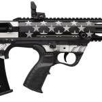 Gforce Arms GFY1USG GFY-1 USA 12 Gauge Semi-Auto 3" 5+1 18.50" Black Threaded Barrel, B&W American Flag Aluminum Receiver w/Picatinny Rail, B&W American Flag Bullpup Polymer Stock, Black Polymer Grip