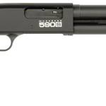 Mossberg 51608 590S Compact 12 Gauge Pump 3" 9+1 18.50" Drilled & Tapped Receiver, Synthetic Stock