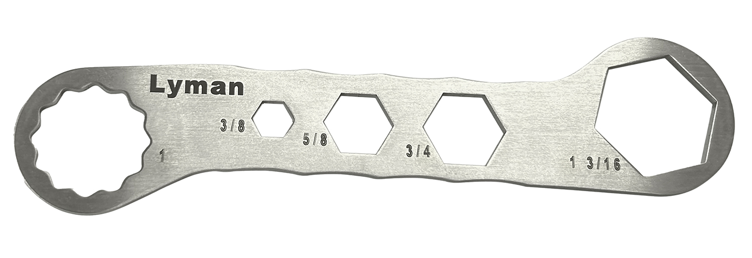 Lyman 7631250 Brass Smith Die Wrench Silver Stainless Steel