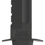 Ka-Bar 1212 Fighting/Utility  7" Fixed Clip Point Part Serrated Black 1095 Cro-Van Blade, Black Kraton G Handle, Includes Sheath