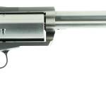 Magnum Research BFR45707B BFR Long Cylinder Extra Large 45-70 Gov 5 Shot 7.50" Brushed Stainless Steel Barrel, Cylinder & Frame, Bisley White Laminate Grip, Exposed Hammer