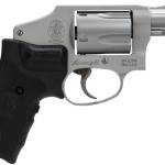 Smith & Wesson 163811 Model 642 Airweight 38 Special + P 5 Shot 1.88" Stainless Steel Barrel/Cylinder, Matte Silver Aluminum Alloy J-Frame, Includes Crimson Trace LG-305 Lasergrip