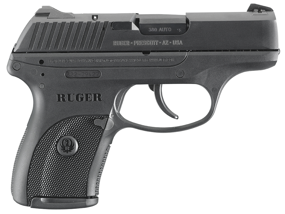 Ruger 3253 LC380 *CA Compliant 380 ACP 7+1 3.12" Black Steel Barrel, Black Oxide Serrated Steel Slide, Black Polymer Frame, Black Polymer Grip, Right Hand