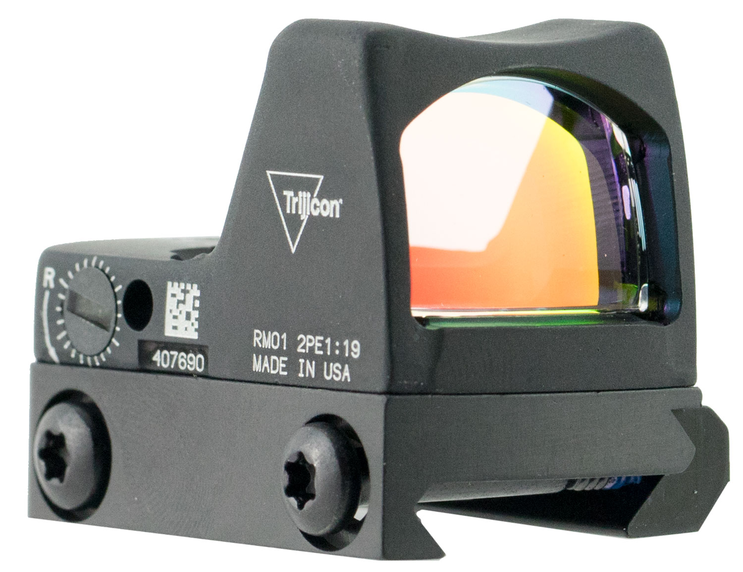 Trijicon 700601 RMR Type 2 Matte Black 1 X  0.89" x 0.67" 3.25 MOA Red Dot with Picatinny Mount