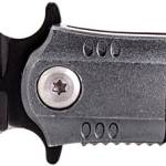 Uzi Accessories UZKFDR009 Covert 3.50" Folding Spear Point Plain Black Stainless Steel Blade Black/Gray Aluminum Handle Includes Metal Clip