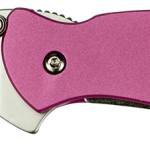 Kershaw 1600PINK Chive  1.90" Folding Drop Point Plain Bead Blasted 420HC SS Blade Pink Anodized Aluminum Handle Includes Pocket Clip