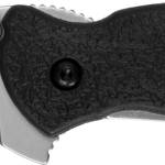 Kershaw 1620 Scallion  2.40" Folding Flipper Plain Bead Blasted 420HC SS Blade Black Glass-Filled Nylon Handle Includes Pocket Clip