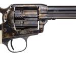 Taylors & Company 555127 Marshal 45 Colt (LC) Caliber with 5.50" Blued Finish Barrel, 6rd Capacity Blued Finish Cylinder, Color Case Hardened Finish Steel Frame & Checkered White Grip