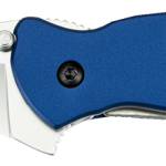 Kershaw 1620NB Scallion  2.40" Folding Drop Point Plain Bead Blasted 420HC SS Blade Navy Blue Anodized Aluminum Handle Includes Pocket Clip