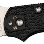 Spyderco BY10PBK2 Byrd Robin 2 Lightweight 2.43" Folding Drop Point Plain 8Cr13MoV SS Blade Black Bi-Directional Texturing FRN Handle Includes Pocket Clip