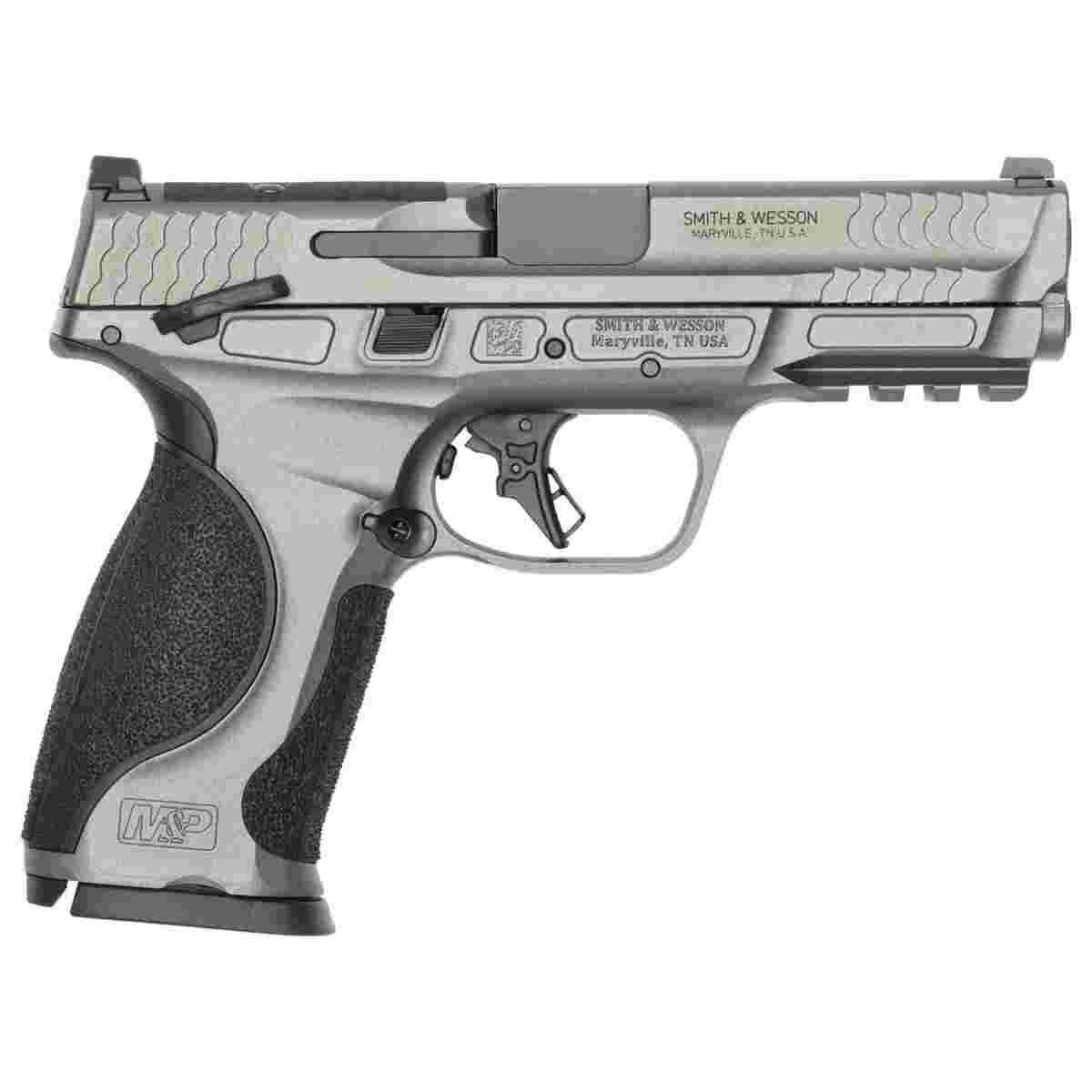 S&W M&P9 M2.0 Metal Optic Ready Handgun 9mm Luger 10rd Magazines(2) 4.25" Barrel Thumb Safety Load Indicator CA Compliant