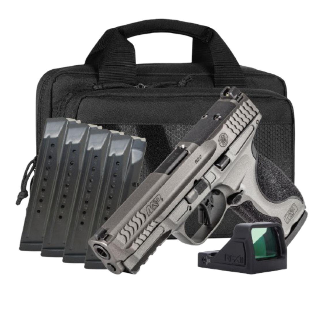 S&W M&P9 M2.0 Metal OR NTS Carry On Bundle 9mm Luger 17rd Magazines(5) 4.25" Barrel w/RFX 11 Savior Specialist Bag