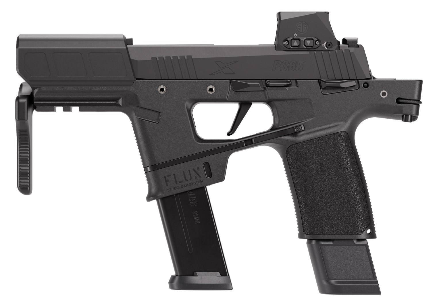 SIG SAUER P365 FLUX 9MM BLK 21+1 RXSL