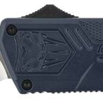 CobraTec Knives NYCTLWTNS Lightweight 3.25" OTF Tanto Plain D2 Steel Blade/NYPD Blue Aluminum Handle Includes Pocket Clip