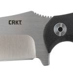 CRKT 2866 Catchall  5.51" Fixed Sheepsfoot Plain Brushed Satin 8Cr13MoV SS Blade/Black GRN w/Rubber Overlay Handle Includes Sheath