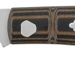 CRKT 7100 Venandi 3.14" Folding Clip Point Plain Bead Blasted 8Cr13MoV SS Blade/Black/Brown G10 Handle