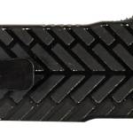 Templar Knife SAHBG32 Premium LW Small 3" OTF Drop Point Plain Black Oxide Stonewashed D2 Steel Blade, 4.50" Black Herringbone Aluminum Handle