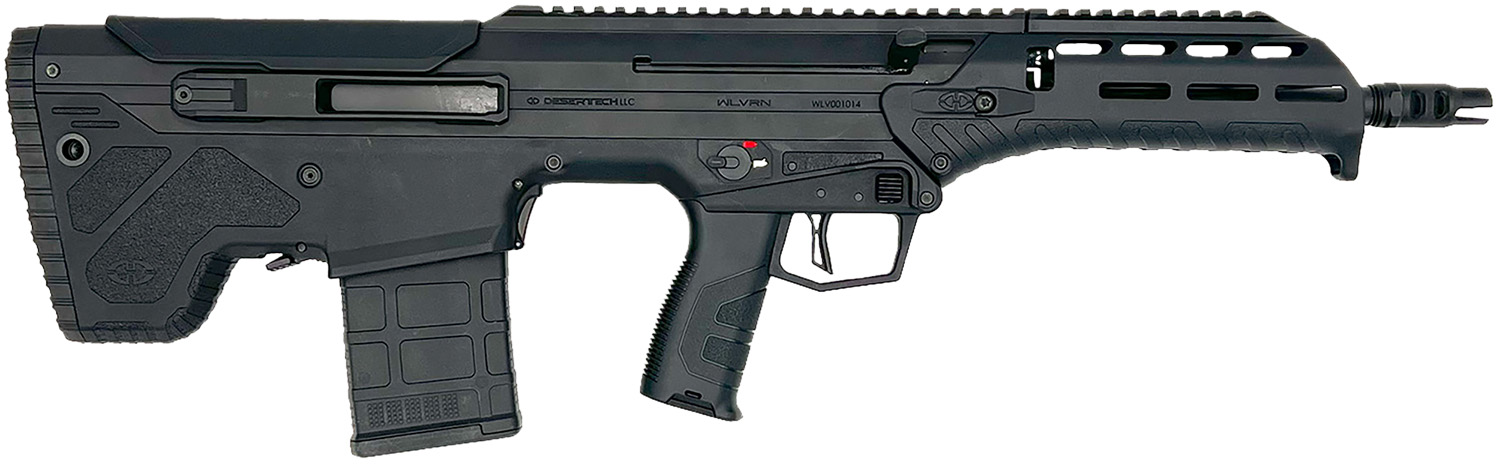 Desert Tech WLVRFA1620B WLVRN  308 Win/7.62 NATO 20+1 16" Black Steel Threaded Barrel, Black Hard Coat Anodized Picatinny Rail Aluminum Receiver, M-LOK Handguard, Black Polymer Chassis, Ambidextrous