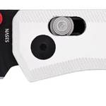 CobraTec Knives CTRGTSIL Regent  EDC 3.25" Flip Open Plain Black TiCN S35VN Blade, 4.25" Silver Aluminum Handle