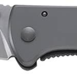 CRKT 6450S Drifter  EDC 2.88" Folding Drop Point Plain Satin 8Cr14MoV SS Blade, Silver Stainless Steel Handle