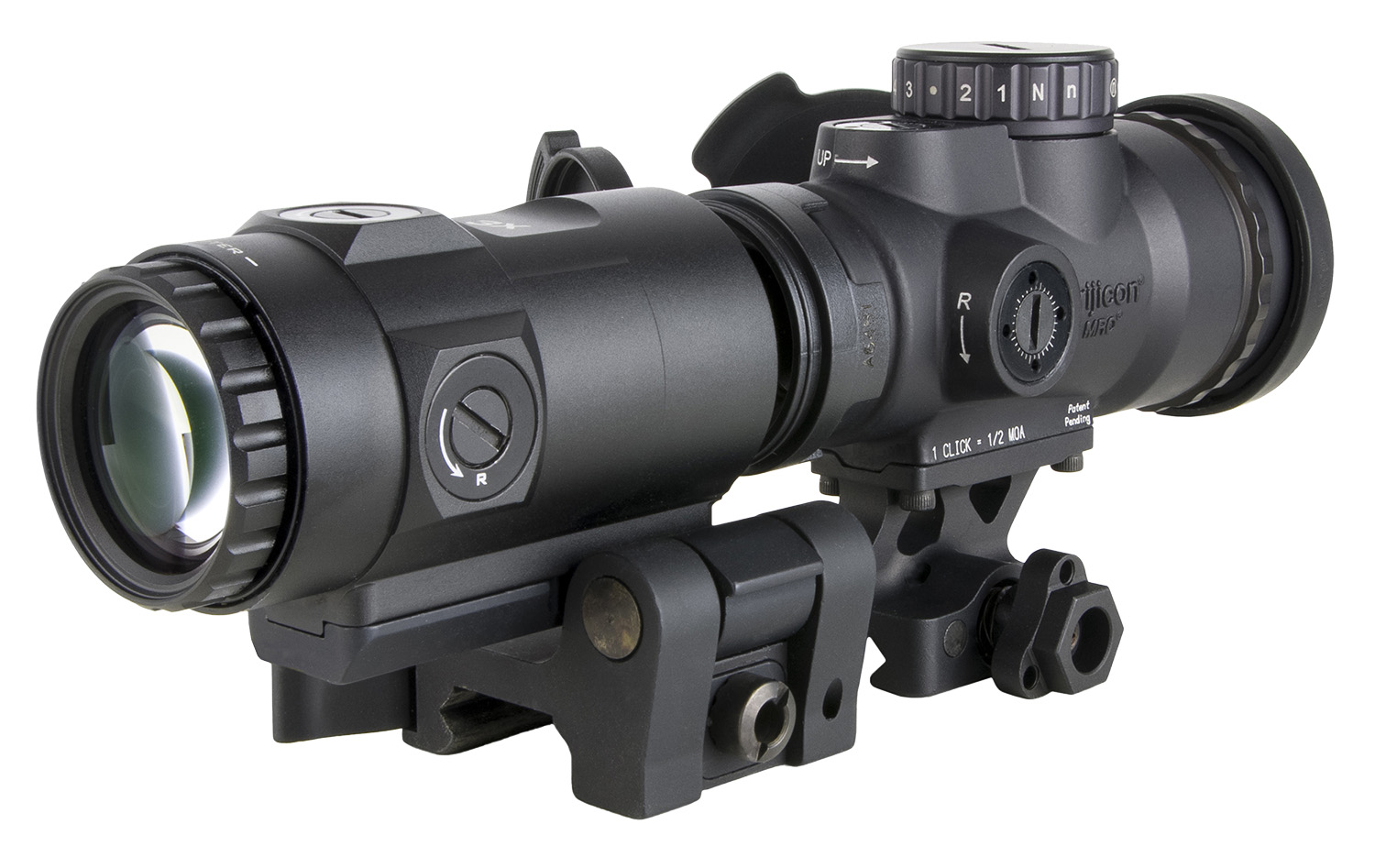 Trijicon 2200111 MRO HD Patrol Combo 1x25mm 68 MOA/2 MOA Green Dot Reticle