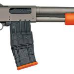 Mossberg 50220 590M 12 Gauge 10+1 18.50" Tungsten Gray Cerakote Barrel & Steel Drilled & Tapped Receiver, Magpul SGA Safety Orange Synthetic Stock